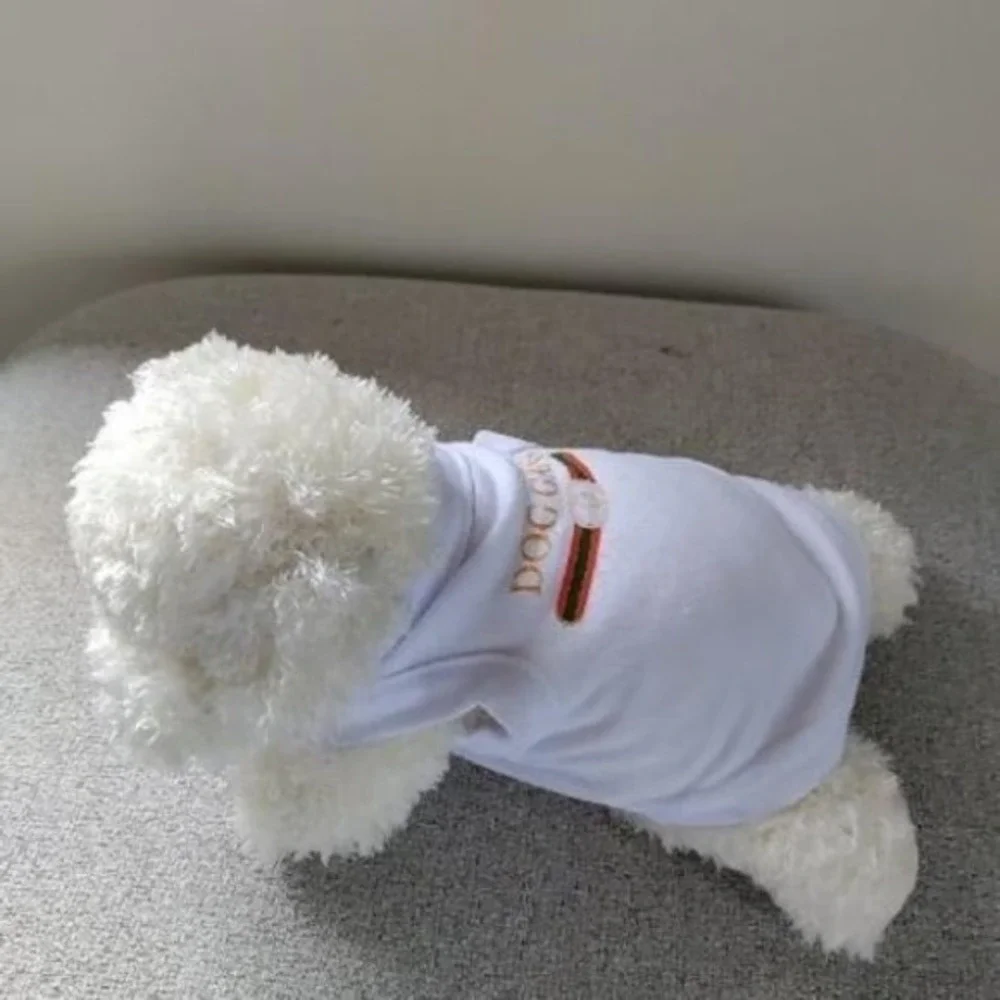 Dog Pet/Puppy LARGE Designer Inspired DG T-Shirt Vest Apparel‎ Costumes Clothing